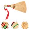 SHINEOFI Small Natural Corn-Straw Hand Broom with Short Handle view 3