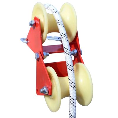 Manual Pulley for Climbing Rope, Heavy-Duty Safety Equipment for Construction and Renovation