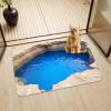 xueneige 3D Optical Illusion Rug 80 x 120 cm Crystal Velour Living Room Rug view 3