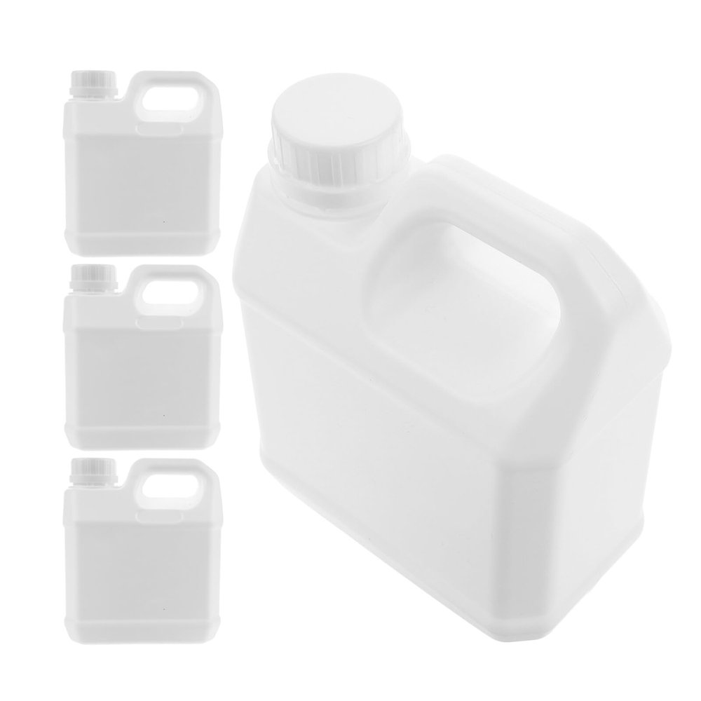 4 Weier Plastic Liquid Containers, 1 L, with Handles