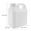 4 Weier Plastic Liquid Containers, 1 L, with Handles view 2