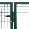 Massbinet Garden Gate with Ground Spike, Lock and 3 Keys, Green, 350 x 100 cm view 3