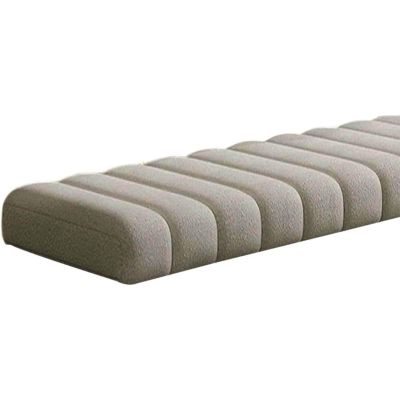 Bench Cushion 50 x 180 cm, 4.5 cm Thick, Light Gray