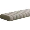 Bench Cushion 50 x 180 cm, 4.5 cm Thick, Light Gray view 1