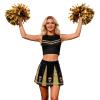 Women's Cheerleader Costume with Pompoms, 3-Piece Set view 1