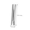Stainless Steel Flue Pipe for Camping Stove, Straight, 1 Pc, Silver view 2