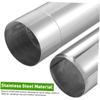 Stainless Steel Flue Pipe for Camping Stove, Straight, 1 Pc, Silver view 3