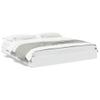 Refined Bed Frame with Drawers, Slatted Base, White, 180 x 200 cm view 2