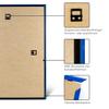RahmenMax Texas Plastic Picture Frame for 23 x 25 cm Picture, Blue, with Acrylic Glass view 4