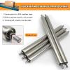 Heavy-Duty Steel Conveyor Rollers, 5-Pack, 2 in. Diameter, 40 in. Long, for Infeed/Outfeed Tables view 3