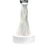 Display Stand for Bridal Shops, Round Presentation Stand, White and Black, Various Sizes (White, 15.8 x 7.9 in) view 1