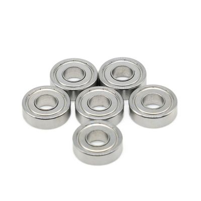 JVDDI 10-Pack S697ZZ 7 x 17 x 5 mm Stainless Steel Micro Deep Groove Ball Bearings with Bimetal Shields
