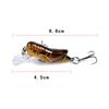 GLEAVI ABS Fishing Lures, 4-Piece Set, Life-Like Crucian Carp Shape view 2