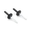 Blind Rivet Fastener Set, Black Aluminum Large-Flange Rivets, M3.2/M4/M5, 60 pcs (6.4 mm, M3.2—30 pcs) view 4