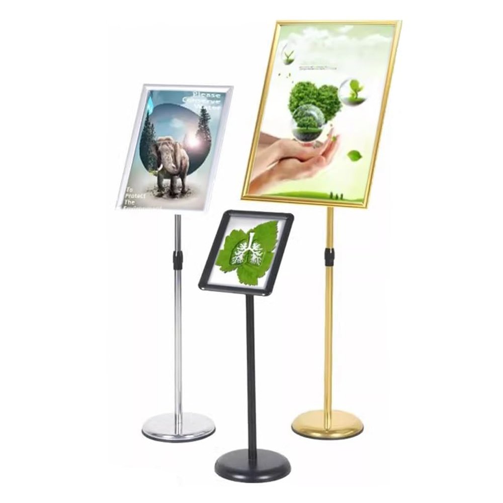 GZKDKZB Adjustable Floor Poster Stand, A4, Black