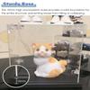 Acrylic Display Case for Collectibles with Mirrored Base, Stackable, 25 x 35 x 40 cm view 4