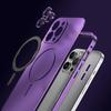 Magnetic Charging Aluminum Metal Bumper Case for iPhone 15 Pro, Silver view 4