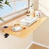 Window Sill Extension Plant Shelf with Clamp, Foldable, No-Drill, Wood, 60 x 25 cm view 1