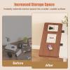 Window Sill Extension Plant Shelf with Clamp, Foldable, No-Drill, Wood, 60 x 25 cm view 2