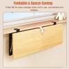 Window Sill Extension Plant Shelf with Clamp, Foldable, No-Drill, Wood, 60 x 25 cm view 4