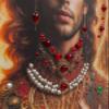 Kare Design Saint Halo Man Wall Art, Multicolor, 100 x 100 cm, Glass Art with Jesus Motif view 4