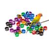 LJISEHG Random Colored and Numbered Identification Bands, Aluminum/Plastic Pigeon Leg Rings, 4.0 mm, 150 pcs view 1