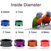 LJISEHG Random Colored and Numbered Identification Bands, Aluminum/Plastic Pigeon Leg Rings, 4.0 mm, 150 pcs view 2