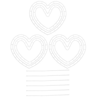 GARVALON Flower Arranging Tool for Artificial Arrangements, DIY Heart-Shaped Flower Stand