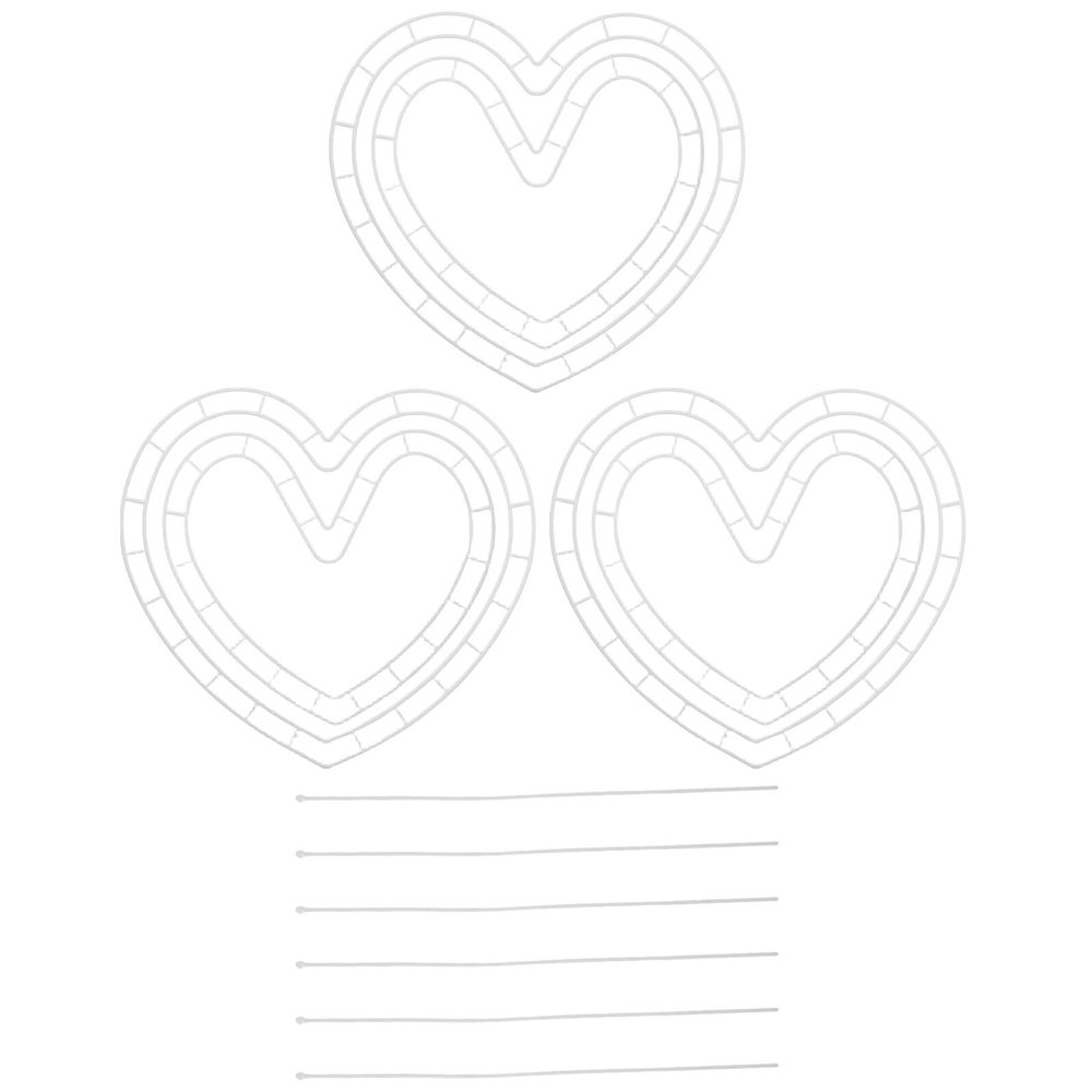 GARVALON Flower Arranging Tool for Artificial Arrangements, DIY Heart-Shaped Flower Stand