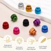 QUARKZMAN 4-Pack M6 x 12 x 10 mm Aluminum Alloy Knurled Nuts, Gold view 4