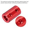 QUARKZMAN 5-Piece Shaft Coupling Set, 2–6 mm, Rigid Set-Screw Couplings, 20 mm L x 12 mm D, Aluminum Alloy, Red, 20 Screws view 4