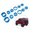 Jiawu RC Alloy Wheel Hub Set, High-Strength Clamping for ///Wasp, 4-Piece RC Parts (Blue) view 2