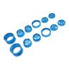 Jiawu RC Alloy Wheel Hub Set, High-Strength Clamping for ///Wasp, 4-Piece RC Parts (Blue) view 3