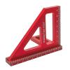 AKLOSIPY Woodworking Square with Anodized Aluminum, 45/90-Degree Triangle Ruler for Engineers and Carpenters, Red view 4