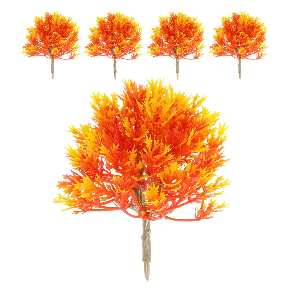 SHINEOFI 5-Piece Miniature Maple Trees for Dollhouses and Model Railroads