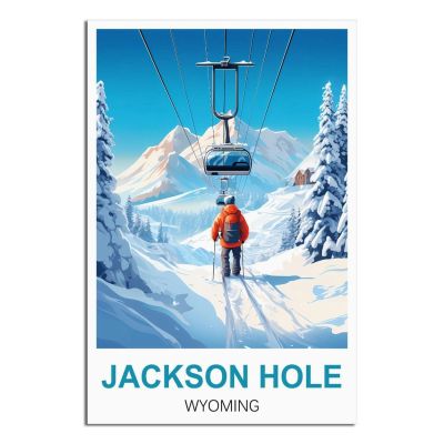 NAEGV Jackson Hole, Wyoming Paint by Numbers Kit, 50 x 60 cm