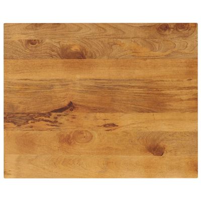 Mandloder 90 x 80 x 3.8 cm Solid Mango Wood Tabletop, Oak Look