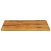 Mandloder 90 x 80 x 3.8 cm Solid Mango Wood Tabletop, Oak Look view 3
