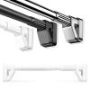 Adjustable Tension Shower Curtain Rod, 70–490 cm, No Drilling, Stainless Steel, White view 1