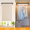 Adjustable Tension Shower Curtain Rod, 70–490 cm, No Drilling, Stainless Steel, White view 4