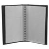 DOITOOL Business Card Holder Book, Black, with Dividers, Compact and Water-Resistant view 1