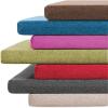 LIHUANE Bench Cushion 50 x 100 cm, Washable Cover, Non-Slip Underside, Linen Fabric, Removable Cover, Orange view 2