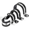 5-Piece Set of Heavy-Duty Stainless Steel Cable Clamps with Rubber Padding, Insulated Pipe Clamps for Cable Fastening (6–200 mm) (M89) view 1