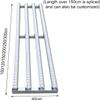 LISHEUK Gravity Conveyor, Light-Duty, ABS Rollers, Galvanized Steel Frame, Silver (B) view 2