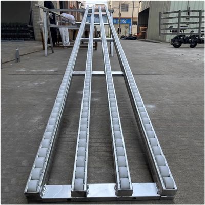 LISHEUK Light-Duty Gravity Conveyor, 50 × 300 cm, Silver