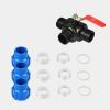 PE Three-Way Quick-Connect T-Fitting, Heavy-Duty Pipe Connector (Black, 50 mm) view 3