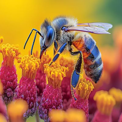 Bee Diamond Painting Kit for Adults, 5D DIY Embroidery Set, 70 x 90 cm, 0Y-1425