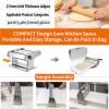 DHsdlpLU Foldable Stainless Steel Dough Sheeter, 0.5–27 mm Adjustable Thickness view 2