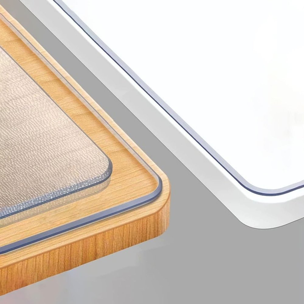 Fcmeavo Transparent PVC Table Protector, 1–5 mm Thick