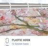 Shower Curtain Set with Greyhound and Floral Pattern, 62 x 72 cm, with Hooks view 4